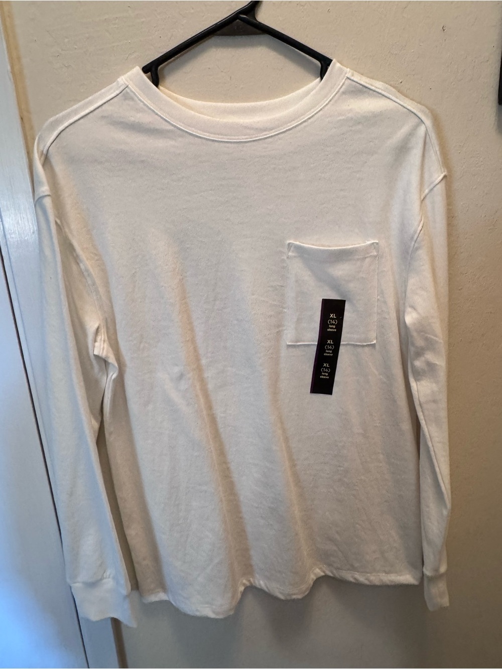 art class White Long-Sleeve Pocket Tee for Kids